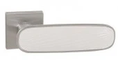Ручка дверная "PUNTO" SHADE SSC/WH-16 сатинированный хром/белый - КОЛОРЛОН ВТД Новосибирск
