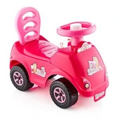 4867_Pink/ОР Игрушка Машина-каталка Selena принцесса, с клаксоном, роз., в/к 52*26*31 см - КОЛОРЛОН ВТД Новосибирск