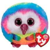 42504 TY PUFFIES Разноцветная сова Twiggy 10 см - КОЛОРЛОН ВТД Новосибирск