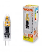 3W Лампа LED  WOLTA WSTD-JC-12V3W3KG4-P КАПСУЛА JC 3Вт 240лм 3000K G4 - КОЛОРЛОН ВТД Новосибирск