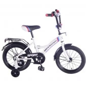 283803  Велосипед детский 16" BMW gw-тип, багажн., страх.кол., звонок, бел./черн. - КОЛОРЛОН ВТД Новосибирск