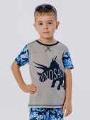 00835_BAT Футболка д/м кор.рукав серый р.104 - КОЛОРЛОН ВТД Новосибирск