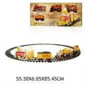 Т101431toy ж/д" Ретро  Экспресс", свет,звук, дым,паровоз, 3 вагона, 12 деталей - КОЛОРЛОН ВТД Новосибирск
