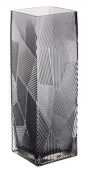 Ваза стеклянная "GREY GLASS" 10*10*30см - КОЛОРЛОН ВТД Новосибирск