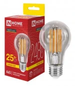 25W Лампа  LED-A65-deco 25Вт 230В Е27 3000К 2480Лм прозрачная IN HOME - КОЛОРЛОН ВТД Новосибирск