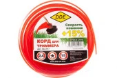 Корд триммерный в блистере DDE "Speed line" (звезда) 2,4 мм х 15 м, красный - КОЛОРЛОН ВТД Новосибирск