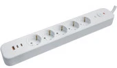 Navigator Сетевой фильтр (5с/з, 5м+3USB) белый 95 683 - КОЛОРЛОН ВТД Новосибирск