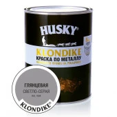HUSKY-KLONDIKE Краска по металлу глянцевая светло-серая RAL 7004 (0,9л; 6шт) - КОЛОРЛОН ВТД Новосибирск