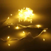 Гирлянда для дома 9,5м 100 ламп LED прозрач.пров.,8 реж, IP-20, Теплый белый (возмож/соед) 725-0044 - КОЛОРЛОН ВТД Новосибирск