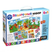 Baby Games. Подарочный набор 6в1. (3 пазла + лото, домино,мемо). Арт.06502 - КОЛОРЛОН ВТД Новосибирск