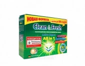 Clean&Fresh Таблетки д/ПММ All in 1 30шт - КОЛОРЛОН ВТД Новосибирск