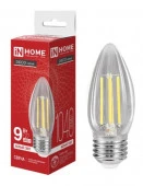 9W LED-СВЕЧА-deco 9Вт 230В Е27 4000К 1040Лм прозрачная IN HOME - КОЛОРЛОН ВТД Новосибирск