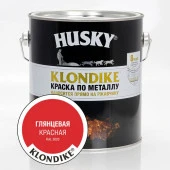 HUSKY-KLONDIKE Краска по металлу глянцевая красная RAL 3020 (2,5л; 3шт) - КОЛОРЛОН ВТД Новосибирск