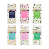 30-0046  КАРАНДАШИ ЦВЕТНЫЕ "HAPPYCOLOR", 12 ЦВ. 6 ВИДОВ - КОЛОРЛОН ВТД Новосибирск