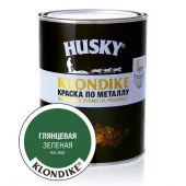 HUSKY-KLONDIKE Краска по металлу глянцевая зеленая RAL 6002 (0,9л; 6шт) - КОЛОРЛОН ВТД Новосибирск