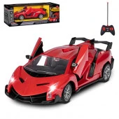 JB0404738 AUTODRIVE 1:24 Р/У машинка,5кан,двери с пульта,свет,цвет крас 29х10,3х12,2см(а) - КОЛОРЛОН ВТД Новосибирск
