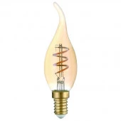 HL-2209 LED FILAMENT FLEXIBLE TAIL CANDLE 5W 180Lm E14 1800K AMBER HIPER - КОЛОРЛОН ВТД Новосибирск