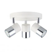 *H078-3 3*GU10*50Вт WHITE/CHROME Светильник поворотный HIPER - КОЛОРЛОН ВТД Новосибирск