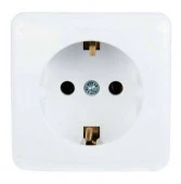 751-0200-122 VIOLA Розетка с/з белая (керамика) - КОЛОРЛОН ВТД Новосибирск