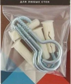 Крюк-шуруп Zn 4,5х30/60 в компл. c дюбелем MULTI 8x32 (4 шт.) - КОЛОРЛОН ВТД Новосибирск