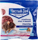 ЧИСТЫЙ ДОМ Гранулы от крыс и мышей с запахом ореха 125гр - КОЛОРЛОН ВТД Новосибирск