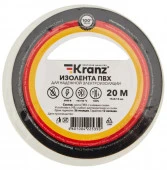 Изолента ПВХ 15мм/20м/0,13мм белая KRANZ - КОЛОРЛОН ВТД Новосибирск