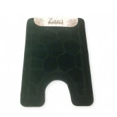 Коврик под унитаз Zalel  B 57*80 Dark Green темно-зеленый - КОЛОРЛОН ВТД Новосибирск