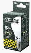 10W Лампа КРЕПТОН LED A60 10W E27 3000K - КОЛОРЛОН ВТД Новосибирск