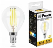5W 230V E14 2700K, LB-61 Feron - КОЛОРЛОН ВТД Новосибирск