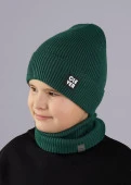 CLEVER 544078вн Шапка детская, 52-54, Т.зеленый - КОЛОРЛОН ВТД Новосибирск