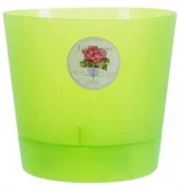Горшок с поддоном Le Parterre ORCHID D=11.5  0.7Л 202-12 Светло зел - КОЛОРЛОН ВТД Новосибирск