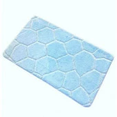 Коврик для ванной комнаты ZALEL  55*90 однотонные с рельефом 1-пр L.BLUE - КОЛОРЛОН ВТД Новосибирск