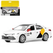 JB1251483 Яндекс Go машинка метал, 1:34 Toyota Camry, цвет белый, инерция, свет, озвучено Алисой, от - КОЛОРЛОН ВТД Новосибирск