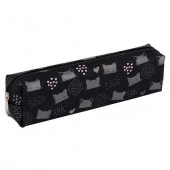 Пенал-косметичка силикон КОКОС 200*50*40 "Cat Pattern" 230403 прямоуг. - КОЛОРЛОН ВТД Новосибирск