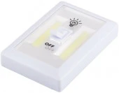 23379 FN1208 1LED 3W Led светильник с переключателем 200Lm, 115*75*35мм, белый - КОЛОРЛОН ВТД Новосибирск