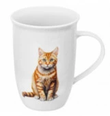 Кружка 450 мл 12*9*12,5 см "Кот Борис", NEW BONE CHINA Состав: Фарфор - КОЛОРЛОН ВТД Новосибирск
