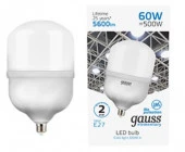 60W Лампа Gauss Elementary T160 5600lm 6500K E27 LED - КОЛОРЛОН ВТД Новосибирск