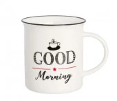 Кружка 310 мл 10,7*7,5*9 см "GOOD MORNING" NEW BONE CHINA  880023 - КОЛОРЛОН ВТД Новосибирск