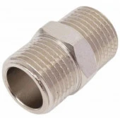 Ниппель (бочонок) усиленный, удлиненный 1/2" н/н, нерж сталь AISI 304, MPF, MP-У - КОЛОРЛОН ВТД Новосибирск