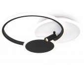 ***Светильник LED FL5118/3+1 WH/BK белый/черный 64W 3000K/4200K/6400K+4200K 480*425*110 (ПДУ ИК) - КОЛОРЛОН ВТД Новосибирск