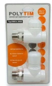 Комплект (ручной клапан прямой , клапан запорный прямой) PPR 25*3/4 Tpp3085.k.2503  TIM - КОЛОРЛОН ВТД Новосибирск