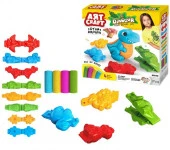 3549 Игрушка AЯT CRAFT Набор для лепки 3D Динозавры, тесто 4х50г - КОЛОРЛОН ВТД Новосибирск