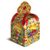 ***Подарочная коробка "Новогодний", кубик большой, сборная, 12 х 12 х 18 см 1564796 - КОЛОРЛОН ВТД Новосибирск