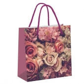 48587 Сумка бум.11 п/средн.- vintage roses, 17х17х8см, women/12 - КОЛОРЛОН ВТД Новосибирск
