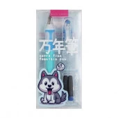 20-0386 РУЧКА  "KAWAII ANIMALS" ПЕРЬЕВАЯ, С ДВУМЯ КАРТРИДЖАМИ, 0.38 ММ, СИНЯЯ - КОЛОРЛОН ВТД Новосибирск
