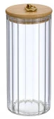 *93-HO-TO-01-1100 Банка стеклянная с бамбуковой крышкой, 1100 мл Linea TORRE - КОЛОРЛОН ВТД Новосибирск