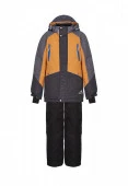 AAW201T1SU17 Костюм д/мал. "Гектор" 4-5 л размер 110-60-54 цвет серый меланж_медовый_черный - КОЛОРЛОН ВТД Новосибирск