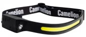 Camelion LED53406 (фонарь налоб, аккум 3,7В, черн, лента, 2LED, 3 Вт, 4 реж, сенсор,Type-C, бл) - КОЛОРЛОН ВТД Новосибирск