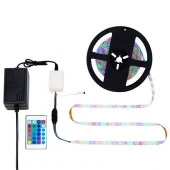 Комплект LED ленты 5 м с блоком питания и RGB контроллером IP65, свечение RGB LAMPER - КОЛОРЛОН ВТД Новосибирск
