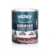 HUSKY SIBERIAN 100% акриловый биозащитный грунт для дерева (0,9л; 6шт) - КОЛОРЛОН ВТД Новосибирск